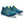 The ASICS Cumuls 26 is almost all a dark Teal color with the exception of a yellow tab on the tongue