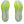 The outsole of the ASICS Glideride Max has a neon green right under the forefoot.