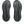 Black rubber is used on the outsole of this shoe continuing the all black look. 