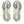 The outsole of this shoe has grey rubber contrasting the white midsole. 