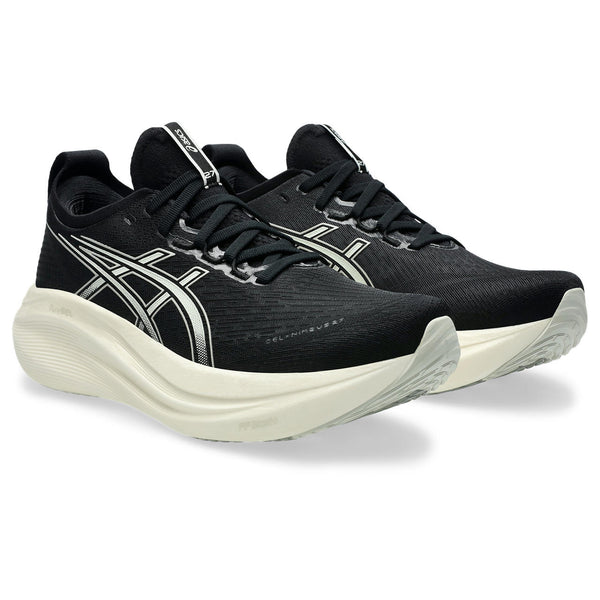 Gel Nimbus 27 is printed in small white lettering across the toe cap.