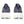 The heel of the Nimbus 27 has a indigo colored pull tab that matches the color on the tongue.
