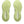 Light green athletic shoe outsole with brand logo on a white background