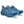 The lighter blue rubber on the outsole peaks through when looking at these shoes from the front.