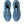 The blue tongue and laces match the upper of the shoe. Black insoles can be seen when looking at the shoe from a birds-eye view. 