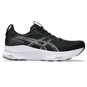 This Men's Asics Gel Kayano 32 had a black upper and a white midsole.