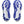The outsole of these GT-2000 14 are blue and white.