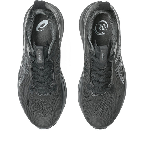 Black laces are used to match the upper. 