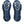 Blue rubber is used on the outsole. 