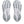 Grey rubber is used on the outsole. 