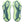 Lime green rubber is used on the outsole.