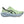 Light green running shoe with black accents on a white background