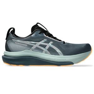 This Kayano 33 has a deep teal upper and midsole. 