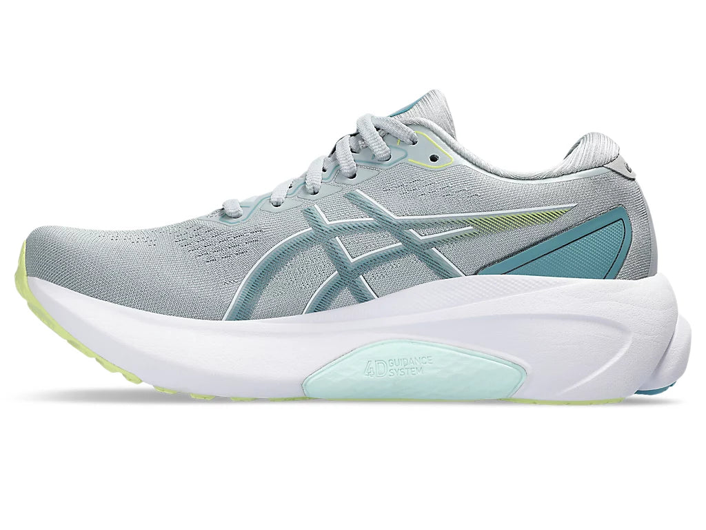Medial view of the Women's Kayano 30 in Piedmont Grey/Gris Blue