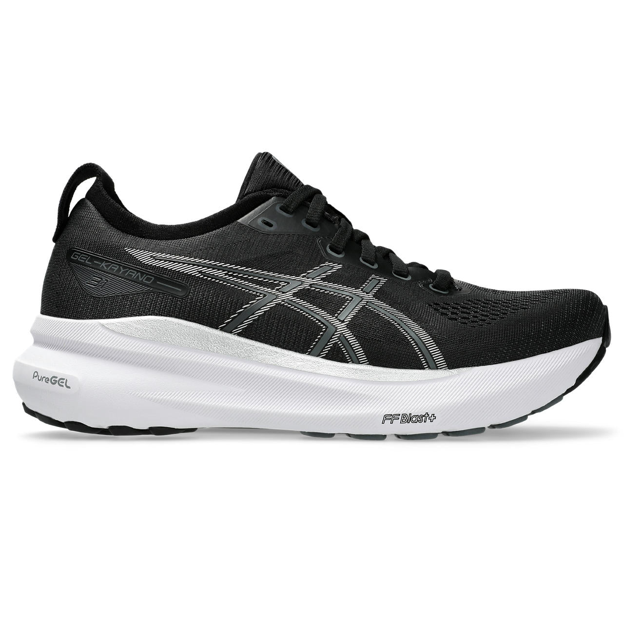 The black and white Kayano 31 is one of the most clasic shoes and our best seller