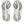 Grey rubber is used on the outsole of this shoe. 