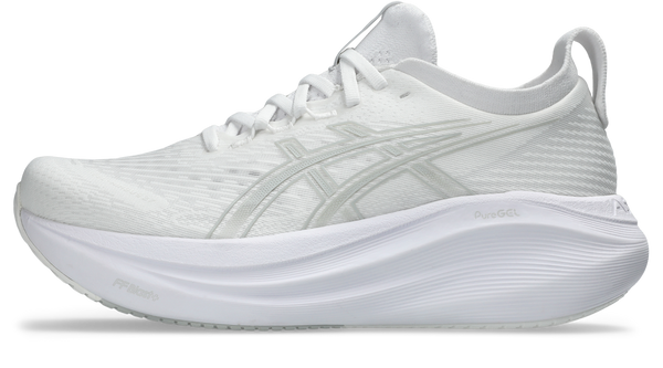 PureGel is printed on the lateral side of the midsole in very light grey front. 