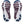 Purple and blue rubber is used on the outsole. 