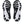 Black rubber is used on the outsole of this shoe. 