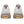 White and brown shoes with orange sole on a white background
