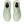 A pair of light green running shoes with black accents showng the great silouette of these shoes.
