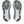 Grey and black rubber is used on the outsole. 