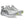 A metallic silver asics logo is in the middle of the upper on both sides