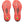 Bright red rubber is used on the outsole