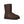 Deep brown calf length slipper boot