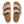The upper of this shoe is two large straps with buckles on the lateral sides. 
