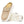 The EVA outsole on this shoe is white and has deep horizontal lines running through it. 