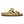 This Arizona Birkenstock sandal has a suede upper and a cork midsole. 