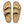 The upper of this shoe is two large straps with buckles on the lateral sides. 