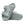 Slate green 2 strap sandal on a white background