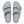 Slate green 2 strap sandal on a white background