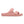 Pink 2 strap sandal on a white background
