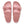 Pink 2 strap sandal on a white background