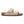Tan 2 strap sandal on a white background