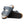Slate grey sandal with a cork midsole on a white background