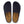 Navy suede loafer style clog on a white background