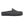 Charcoal grey suede clog on a white background