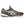Brown  and white tennis shoe with white and green accents on a white background.