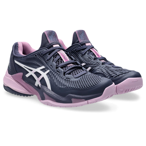 A pair of great looking women's ASICS tennis shoes.