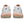 White and pink athletic shoes with a visible brand logo on a white background