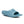 Sky blue slide on a white background