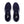 A pair of men's running shoes from Brooks that have a navy upper and white midsole.
