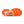Bright orange rubber is used on the outsole of this shoe. 