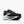 A diagnal view of a Brooks 17 running shoe from men with black laces and a white midsole.