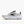 The medial side a Brooks running shoe with a mostly white and grey upper.