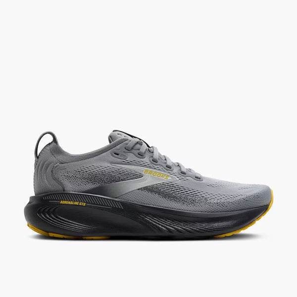 Grey running shoe on white background